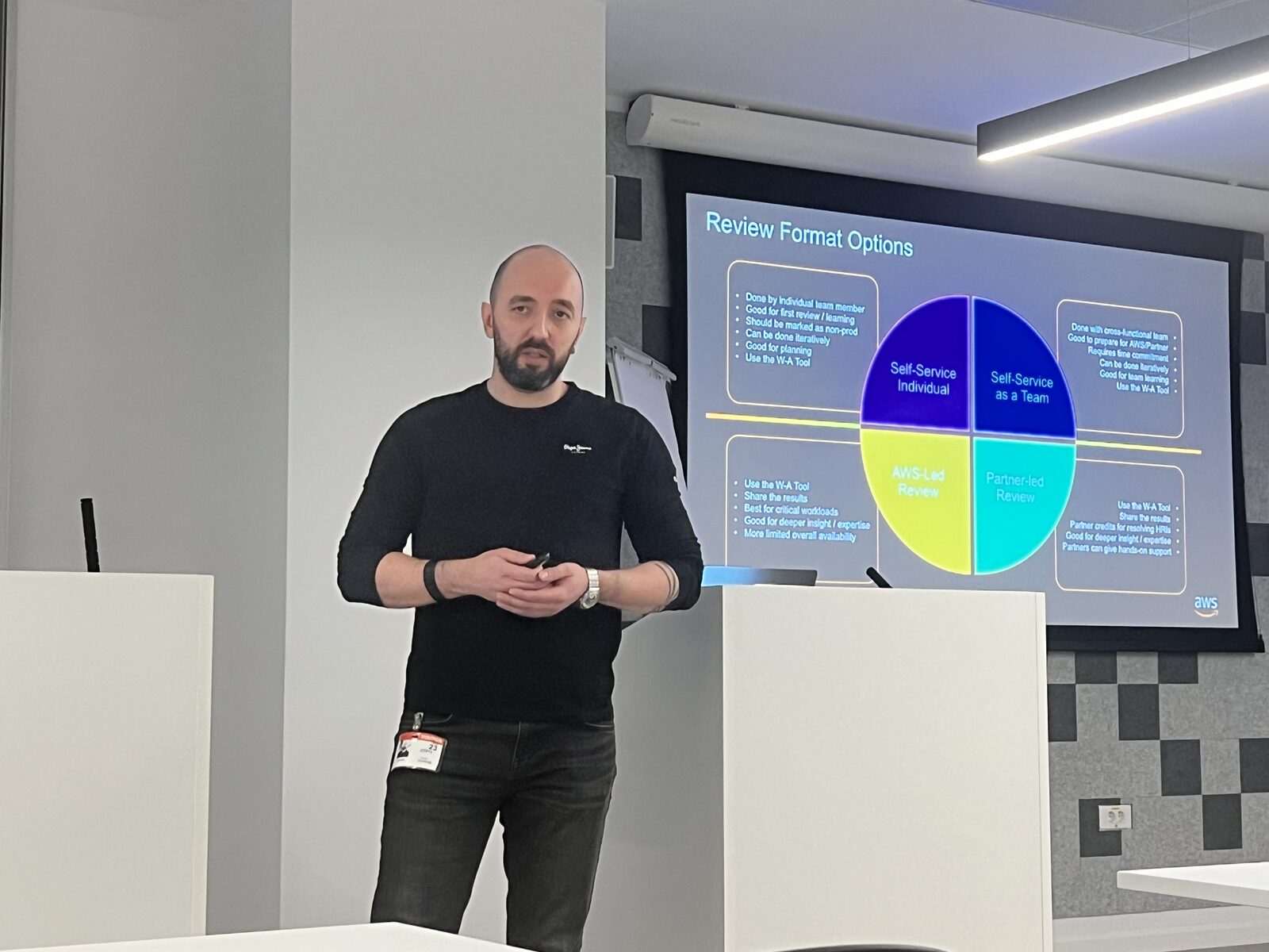 AWS Well-Architected Security session — attendees